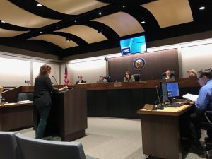 Wendi-Mae addressing Prop 90 concerns with Board of Supervisors